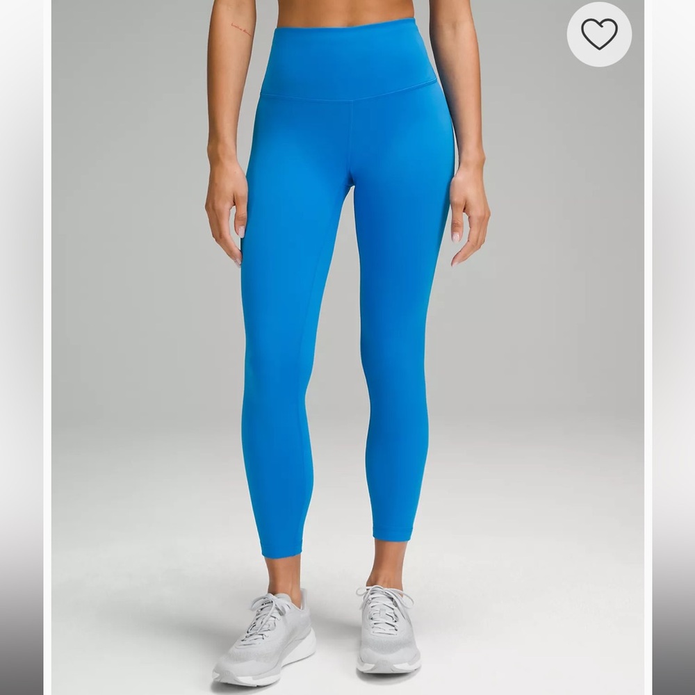 Lululemon Wunder Train High-Rise Tight 25" in Aero Blue